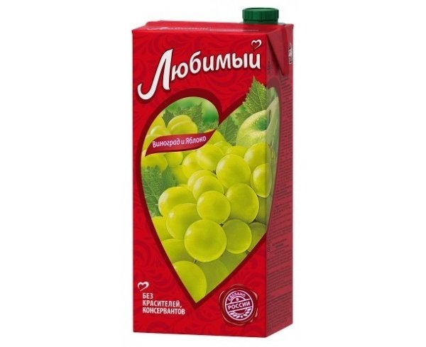 Любимый сад Виноград 2,0 литра 6 шт в упаковке