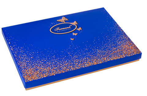 Ассорти шоколадных конфет "Роял люкс" "Золотые бабочки" Большая коробка