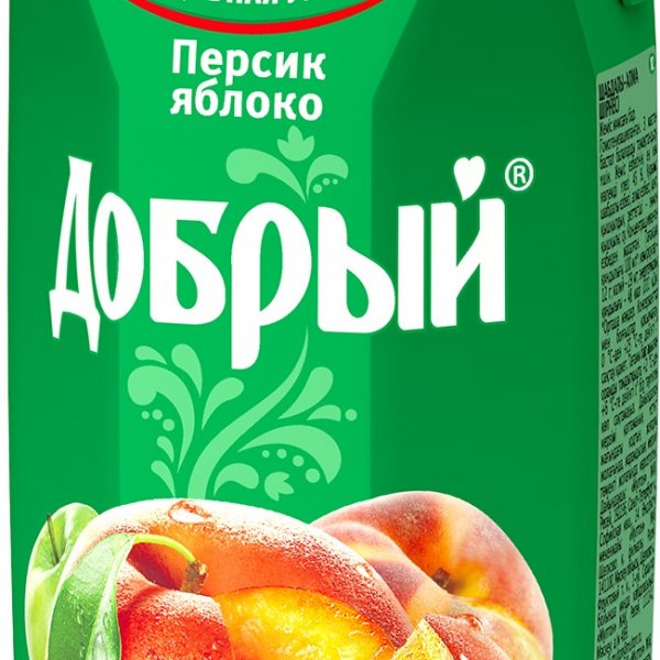 Сок Добрый Персик 0,33 литра 24 шт в упаковке