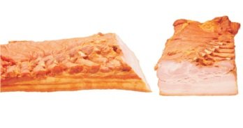 Мясной продукт из свинины копчёно-варёный "Бекон Любительский" с/н МГС