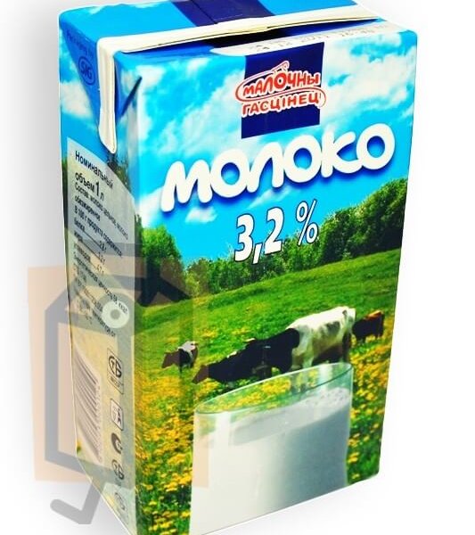 Молоко ультрапастеризованное "Молочный гостинец" 3,2% 1л тетра-пак (г. Минск, Беларусь)