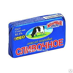 Сливочное масло "Вологодское" 82,5% 180г