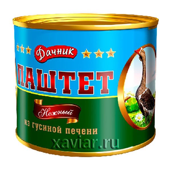 Паштет Нежный из гусиной печени "ДАЧНИК", 240 гр.