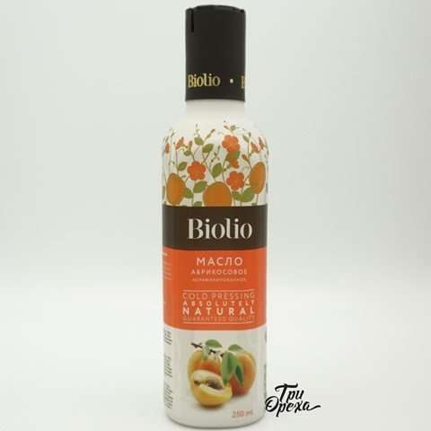 Масло абрикосовое нерафинированное BIOLIO, 250 мл