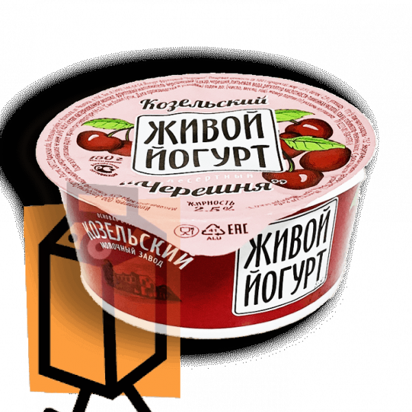 Йогурт Козельский "Живой" черешня 2,5% 150г стакан