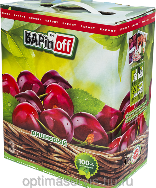 Нектар вишневый БАРinoff 3 л.Bag in Box