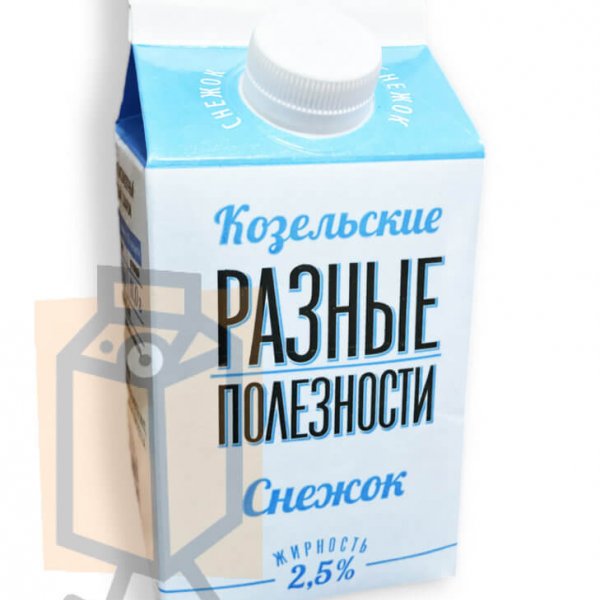 Снежок "Разные полезности" 2,5% 450г стакан (г. Козельск, Россия)