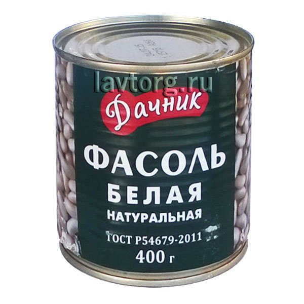 Фасоль белая в томатном соусе Дачник", 400 г