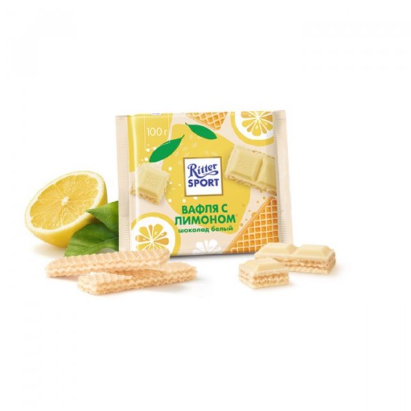 Ритер Вафля с лимоном бел. шоколад (1*10) 9286