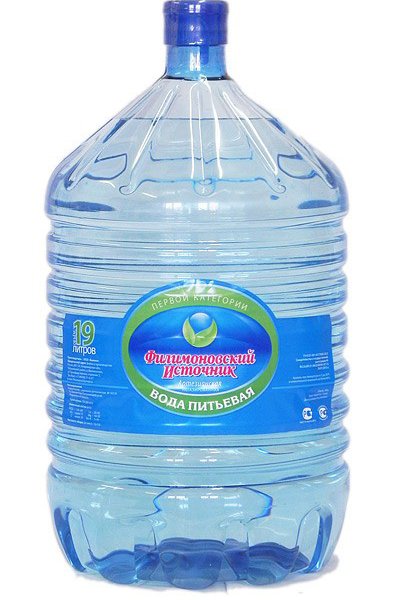 Вода Филимоновский источник 19 л (ПЭТ, одноразовая бутыль)