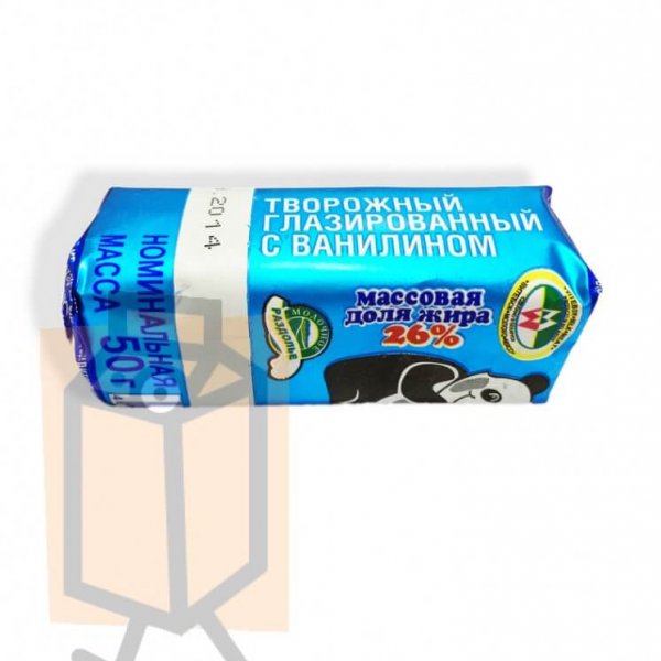 Сырок глазированный "Молочное раздолье" ванилин 26% 50г (г. Полоцк, Беларусь)
