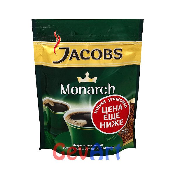 Кофе Jacobs Monarch растворимый, 500 г пакет.