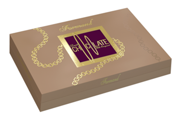 Шоколадные медальки темного шоколада "Версаче" Большая коробка