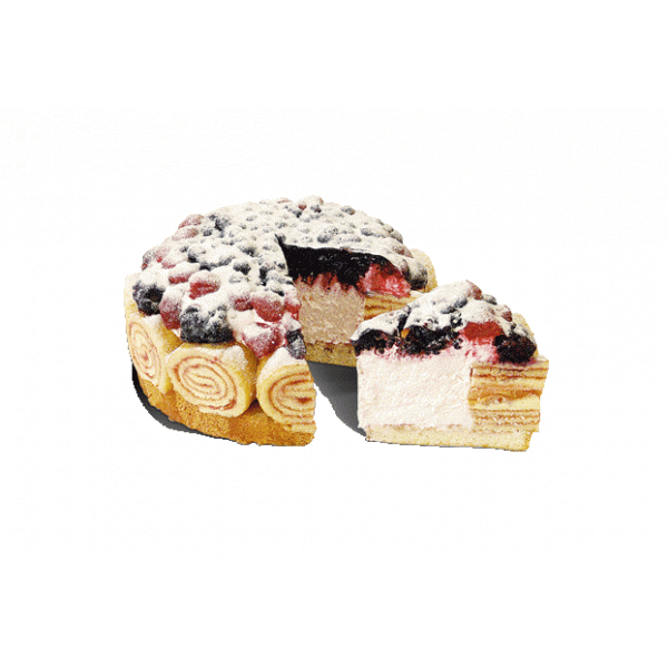 Торт Лесная ягода (с йогуртом) (бисквитный)