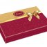 Шоколадные медальки в красной коробке с бантом Большая коробка в Москве